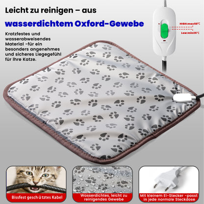 Beheiztes Katzenhaus „Kuschel-Oase Südwind“ – Warm, sicher & wetterfest | Rot