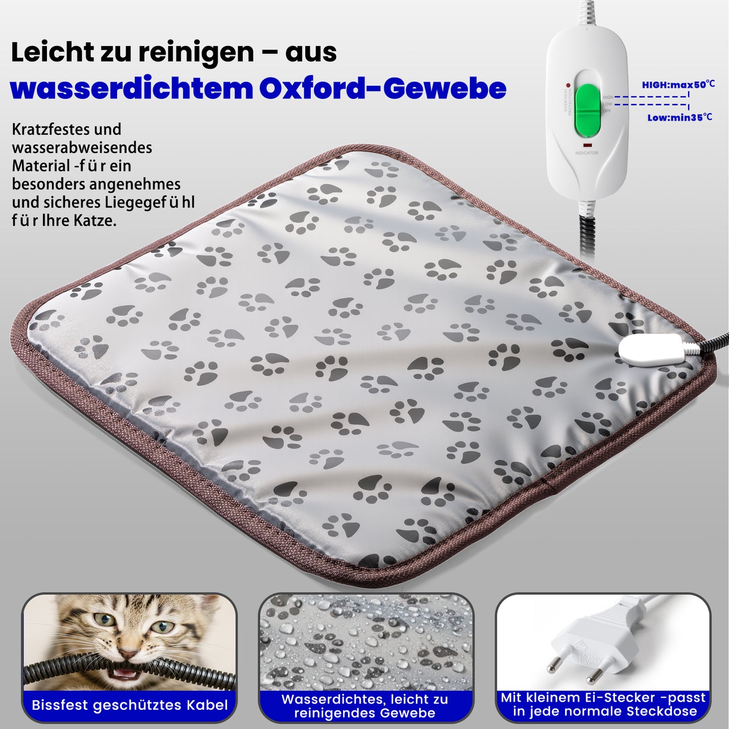 Beheiztes Katzenhaus „Kuschel-Oase Südwind“ – Warm, sicher & wetterfest | Camo